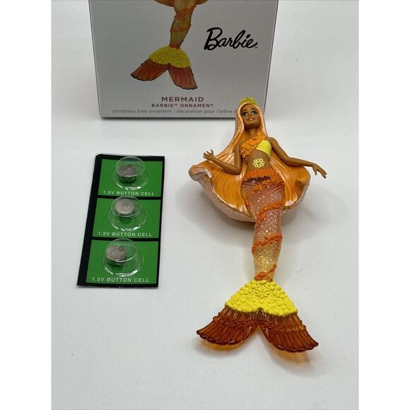2023 Hallmark MERMAID BARBIE Magic Light Keepsake Christmas Ornament - Picture 2 of 4